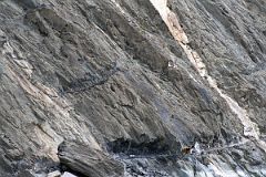 18 Blasting A New Safer Trail Cut Into Steep Rock Face After Jhola